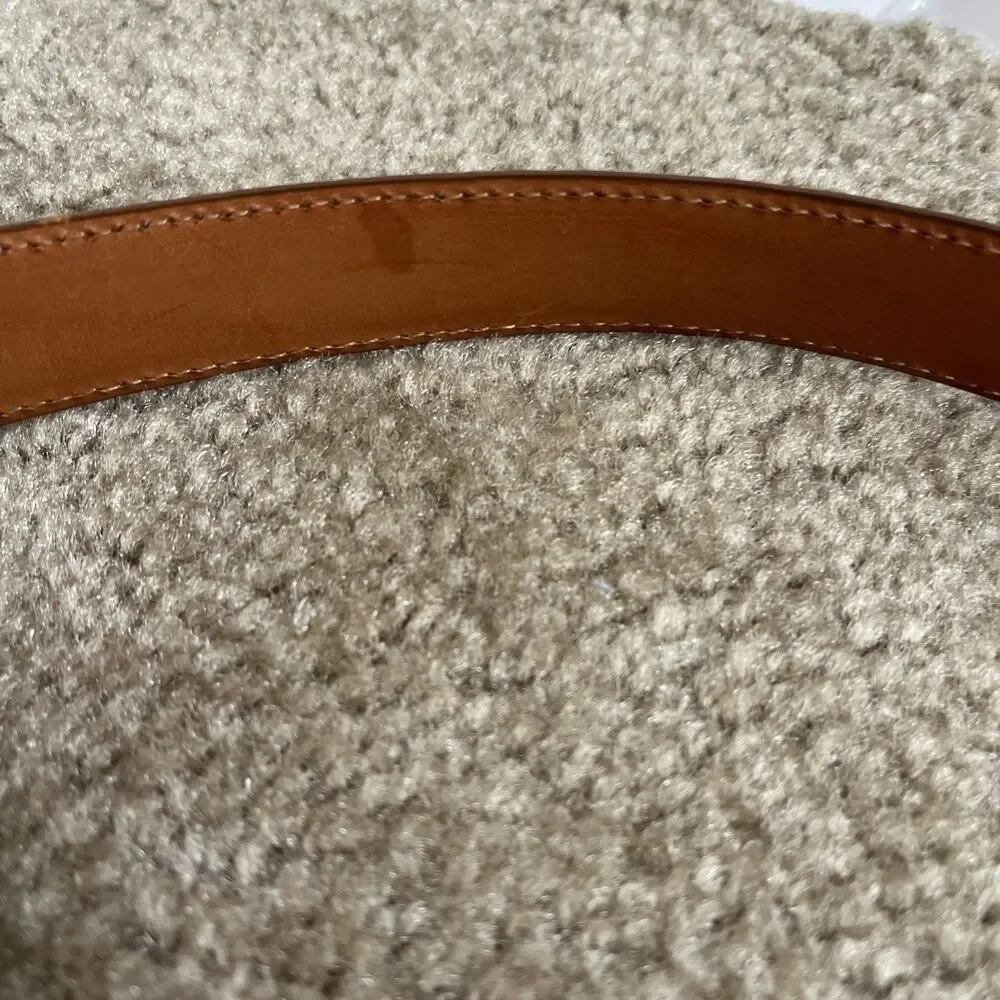 Vtg Coach Classic Leather Belt British Tan 32 in USA Classic Business 90s Work